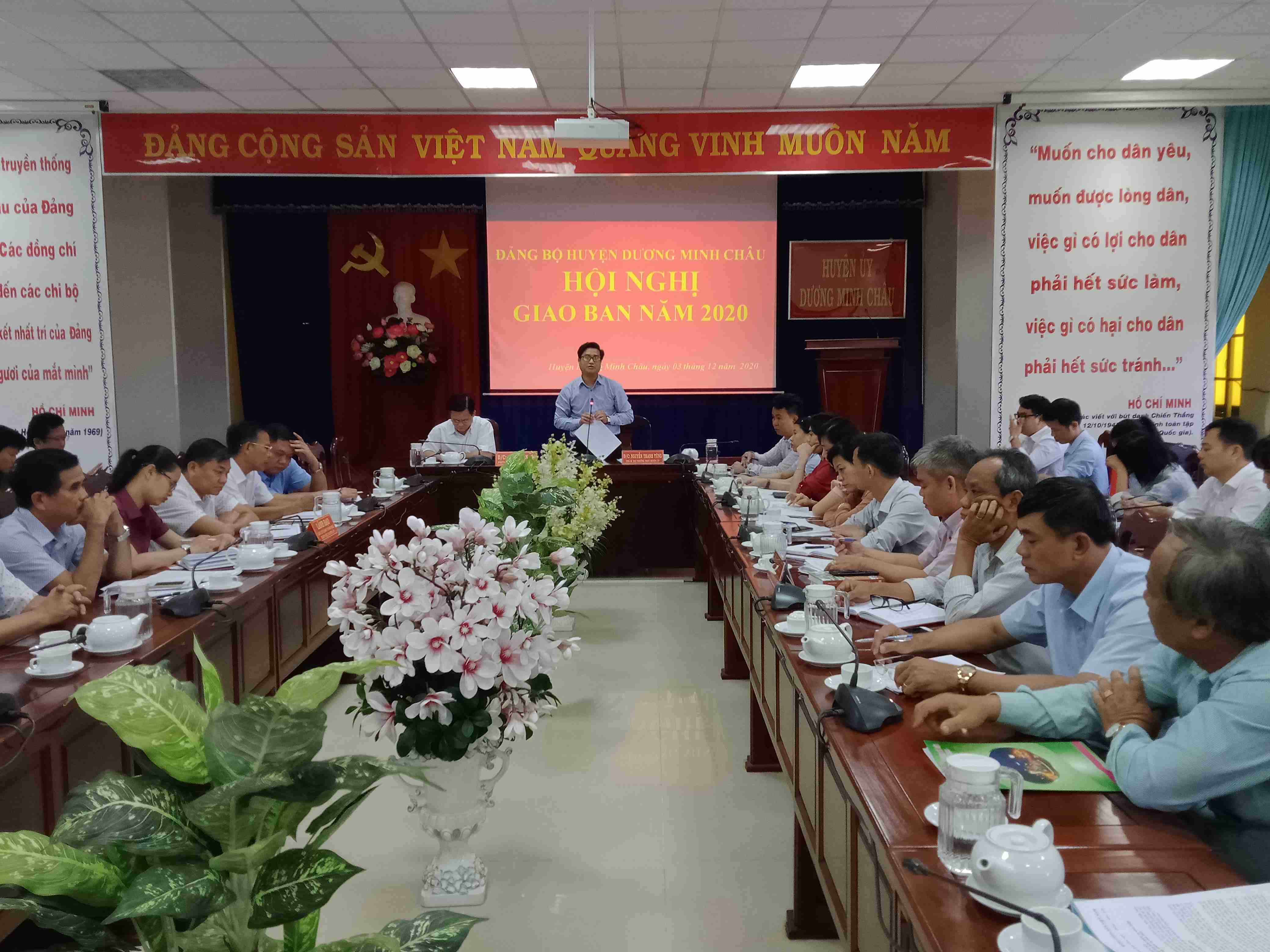 Đảng Bộ Huyện Dương Minh Châu tổ chức hội nghị giao ban năm 2020